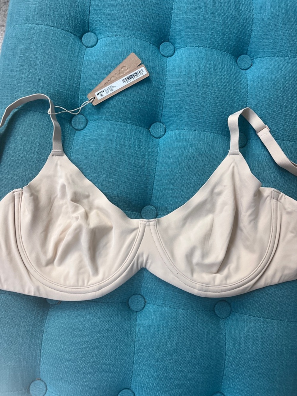 NWT Sand SKIMS Fits Everybody Unlined Demi Bra Size 36DDD - Picture 2 of 6